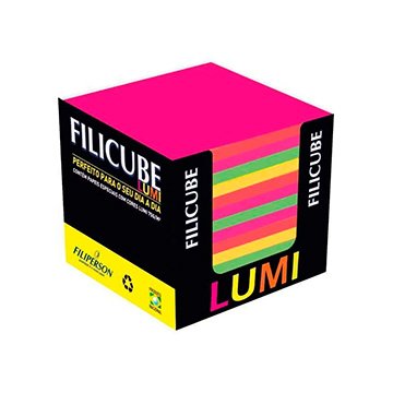 Bloco Lembrete Filicube Color 86x86x80mm 90g 650fls