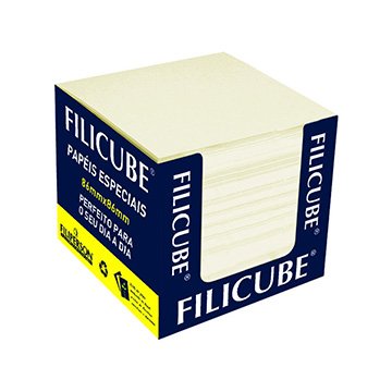 Bloco Lembrete Filicube Marfim 86x86x80mm 90g 650fls