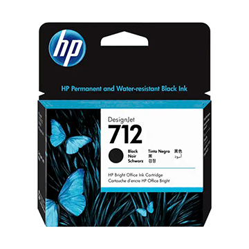Cartucho HP 3ED71A Preto 712 80ML