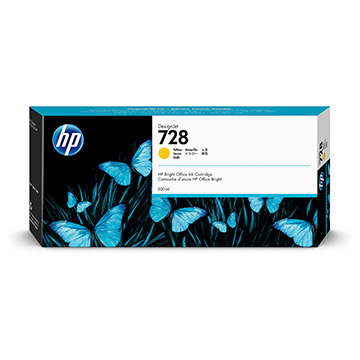 Cartucho HP F9K15A Amarelo 300ML 728
