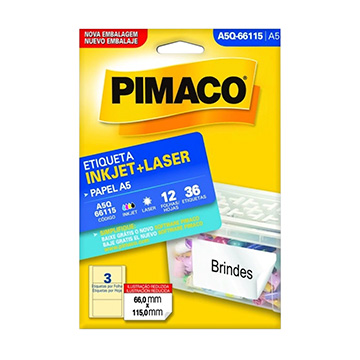Etiqueta Pimaco A5Q-66115 36UN