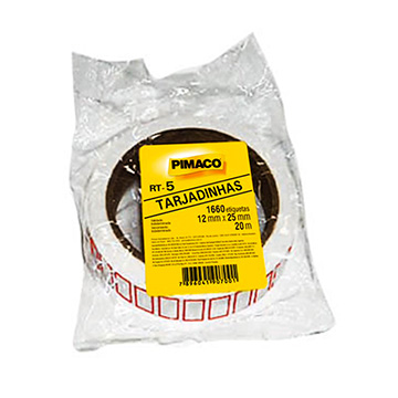 Etiqueta Pimaco Tarjadinha RT5 12mmX25mm 20m 1.660UN