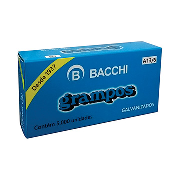 Grampo Bacchi Galvanizado A13/6 CX 5.000UN
