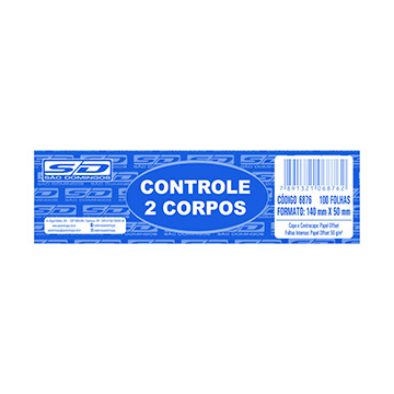 Controle 2 Corpos São Domingos 6876-7 100fls
