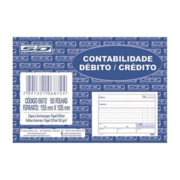 Bloco São Domingos Contábil 6872 Débito e Crédito 50fls