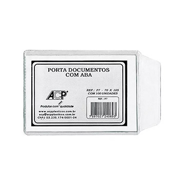 Porta Documento ACP P-12 C/Aba 120X160mm 100UN