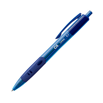 Caneta Esferográfica Cis Linea 0,7mm Azul