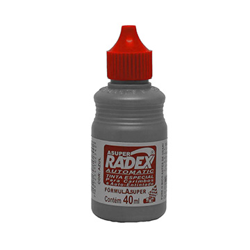 Tinta para Carimbo Auto Entintado Radex Vermelho 40ML