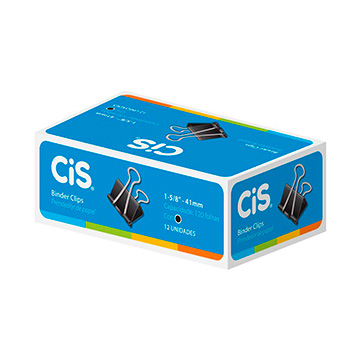 Prendedor de Papel Cis Grampomol 41MM c/12UN