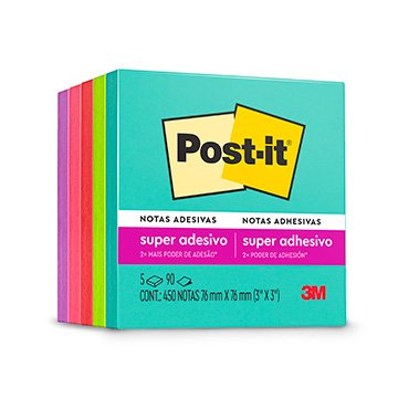 Bloco Adesivo Post-it 3M Cubo Supernova 76X76 450Fls