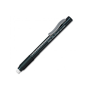 Caneta Borracha Pentel Clic Eraser Transparente Preta