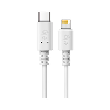 Cabo USB-C para Lightning 2 metros branco ELG