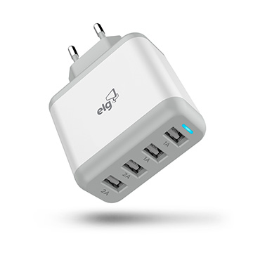 Carregador USB de Parede ELG Universal WC48A Branco