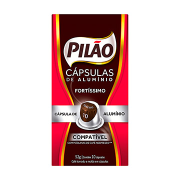 Cápsula de Café Pilão Fortíssimo Int 10 CX 10UN