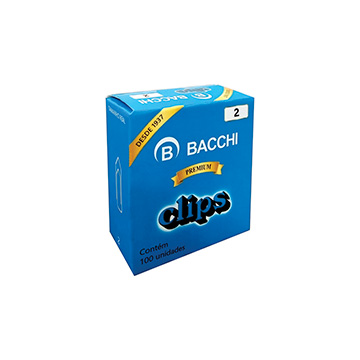 Clips Galvanizado Bacchi Nº2 CX 100UN