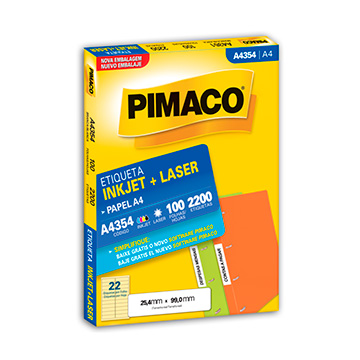 Etiqueta Pimaco 25,4X99 A4354 2.200UN