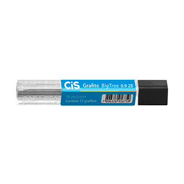 Grafite para Lapiseira CIS 2.0mm 2B Big Tree Tubo 6 Minas