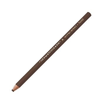 Lápis Dermatográfico Uniball Mitsubishi Marrom