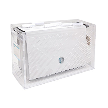 Caixa Arquivo Dello Cristal 320 com 6 Pastas Suspensas BC