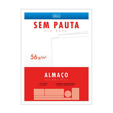Papel Almaço sem Pauta A4 PCT 16fls