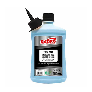 Tinta P/Pincel Q.Branco 500ML Preto Radex