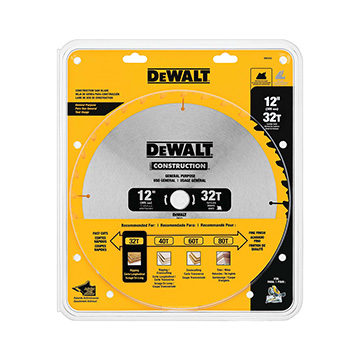 Lâmina Serra Circular Dewalt Esquadria Madeira 12 32D