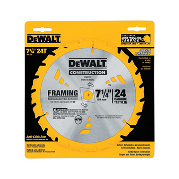 Lâmina Serra Circular Dewalt Madeira Laminados 7 1/4 24D