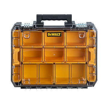 Caixa Organizador Dewalt Com Tampa Translúcida Tstak