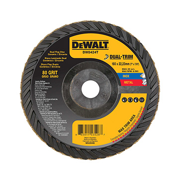 Disco Flap Dewalt 7 x 7/8 G80 Dual-Trim