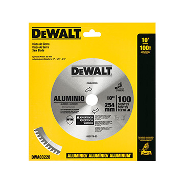 Lâmina Serra Esquadria Dewalt Alumínio 10 100D