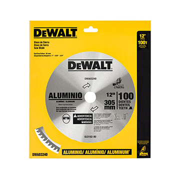 Lâmina Serra Esquadria Dewalt Alumínio 12 100D