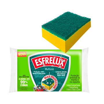 Esponja Esfrelux Lava Louças Anti Bactéria