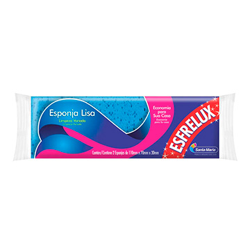 Esponja Esfrelux Lava Louças Macia PCT 2UN