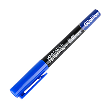 Caneta Retroprojetor CD/DVD Go Office 2mm Azul