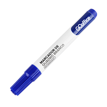 Marcador para Quadro Branco Go Office Azul Recarregável