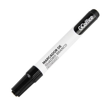 Marcador para Quadro Branco Go Office Preto Recarregável