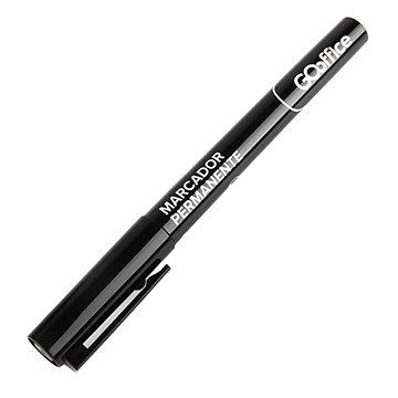 Marcador Permanente Go Office 4mm Preto