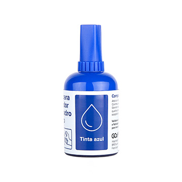 Tinta para Marcador de Quadro Branco Go Office Azul 20ml