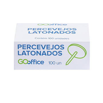 Percevejos Latonados Go Office 10mm CX 100UN