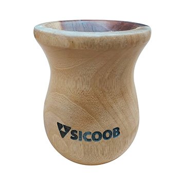 Cuia Madeira Imbuia Sicoob