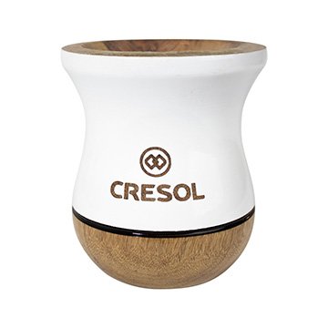Cuia Madeira Imbuia Branca Cresol