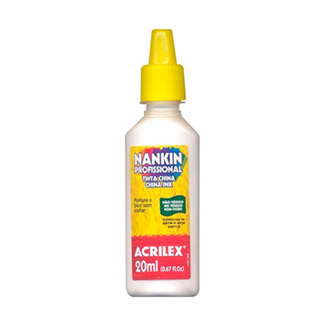 Tinta Nanquim Branca 20ml caixa 12 tubos | Acrilex