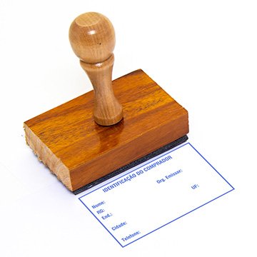Carimbo Identificação do Comprador DPSP<(>&<)>#160;5x3,5cm