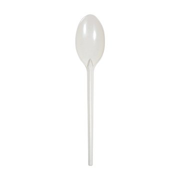 Colher Descart Master Mexa Bem Off White Refeição CX 1.000UN