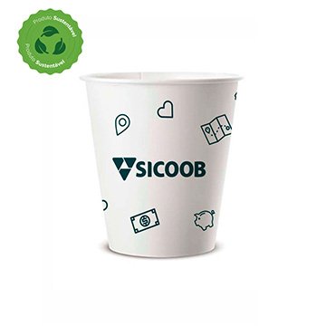 Copo Biodegradável Sicoob 180ml CX 1.000UN