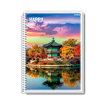 Caderno Universitário Capa Flexível Credeal 200x275mm 96fls