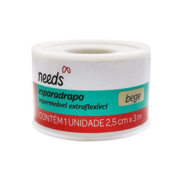 Esparadrapo Impermeável RD NEEDS Bege 2,5cmx3m