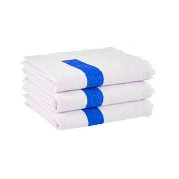Pano de Chão Branco (Profi) Tarja Azul 85g 0,45x0,65m 3UN