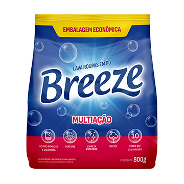 Lava Roupas em Pó Breeze 800g