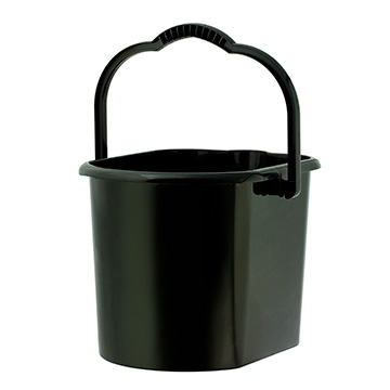 Balde Plástico Fortcom BAPT15 Preto 15L